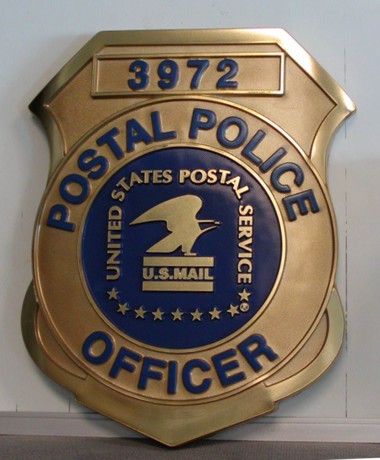 USPS Postal Police Officer Old Badge Wall Seal
